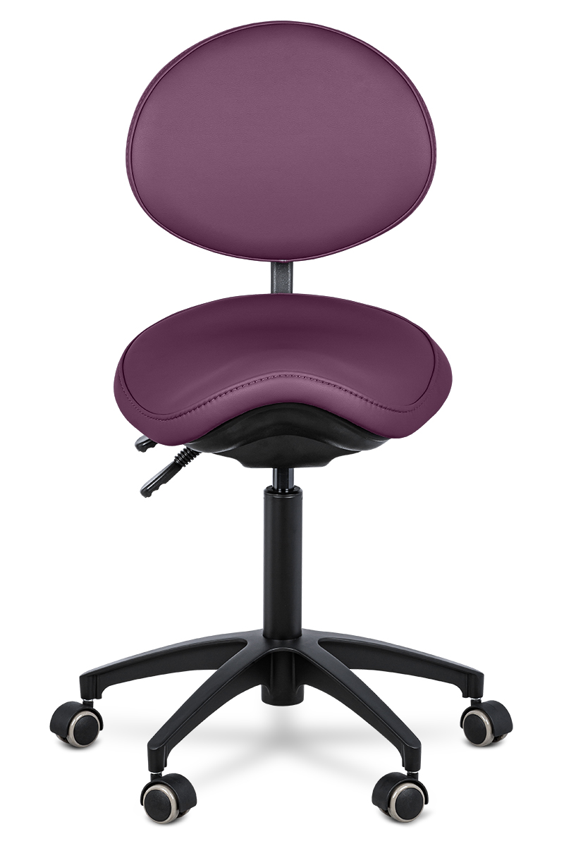 Стул-седло со спинкой Mercury Black, W12-64