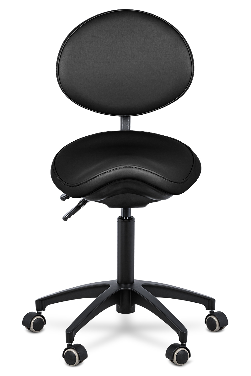 Стул-седло со спинкой Mercury Black, HX001-36