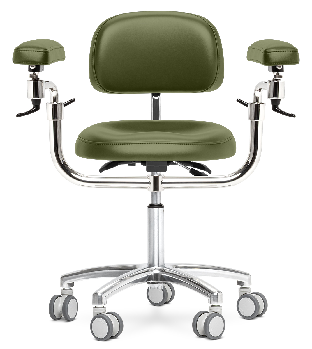 Стул микроскописта Mercury ELITE, оливковый