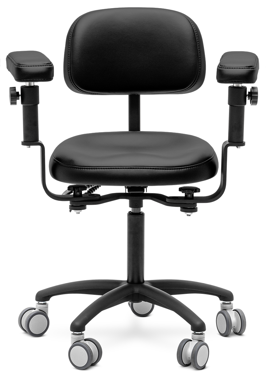 Стул микроскописта Mercury STANDART Black, ATLANTIS черный