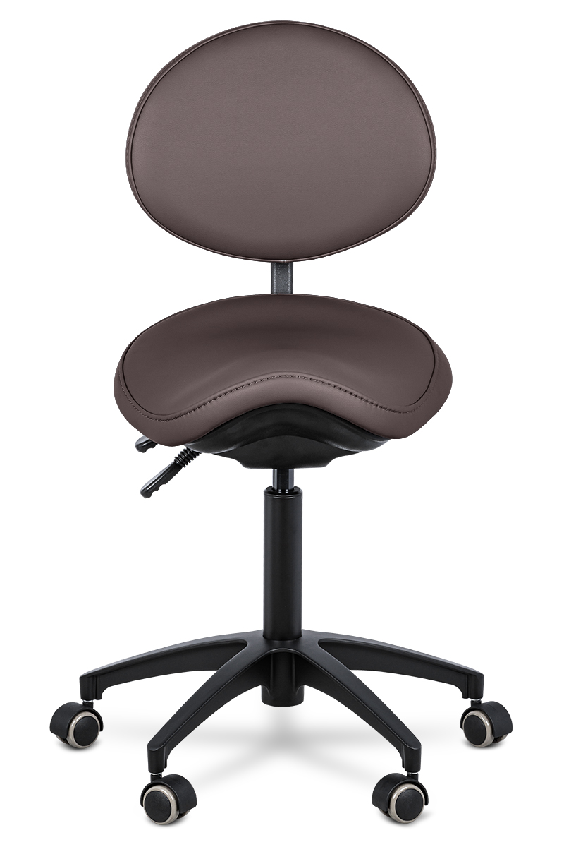 Стул-седло со спинкой Mercury Black, W12-21