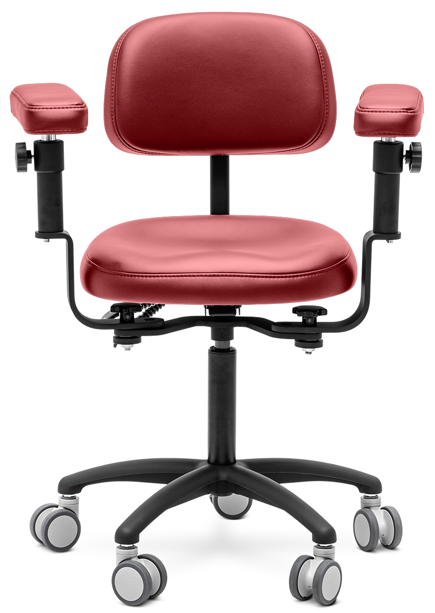 Стул микроскописта Mercury STANDART Black, W12-63
