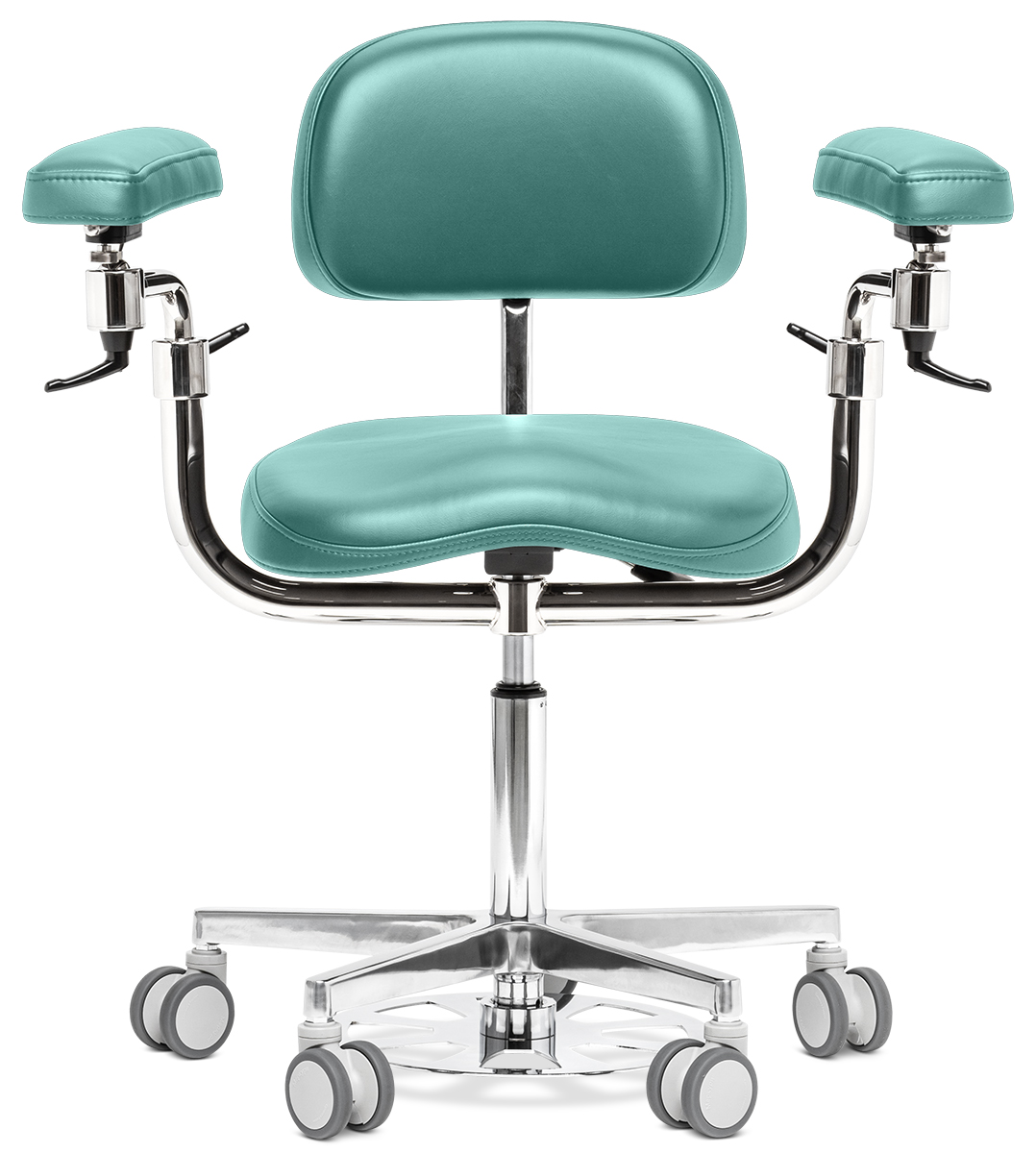 Стул микроскописта Mercury Elite Comfort с обратным газлифтом, мятный зеленый